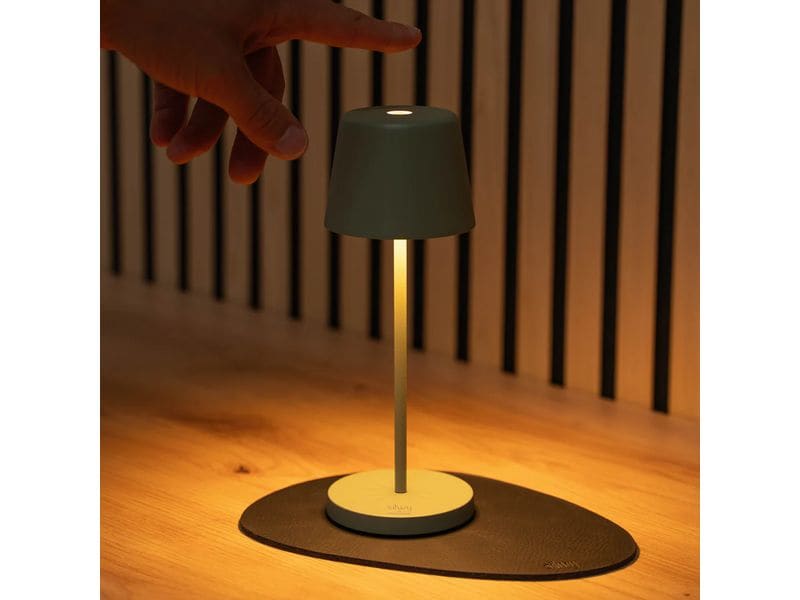 Silwy Tischleuchte Magnet-Leuchte Monaco Olivgrün inkl. Platzset