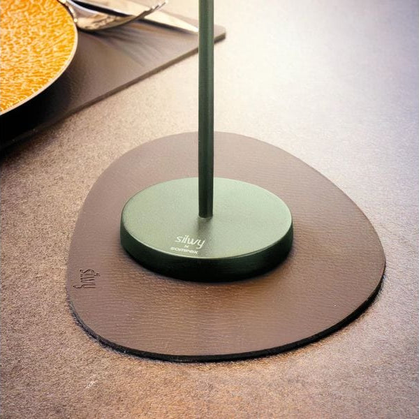 Silwy Tischleuchte Magnet-Leuchte Monaco Olivgrün inkl. Platzset