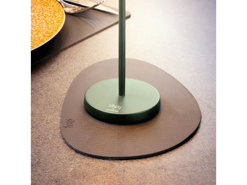 Silwy Tischleuchte Magnet-Leuchte Monaco Olivgrün inkl. Platzset