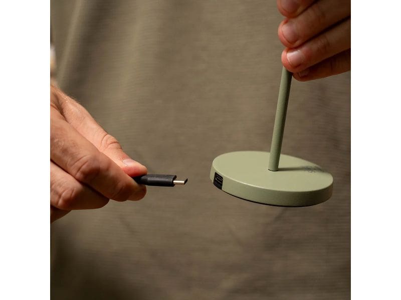 Silwy Tischleuchte Magnet-Leuchte Monaco Olivgrün inkl. Platzset