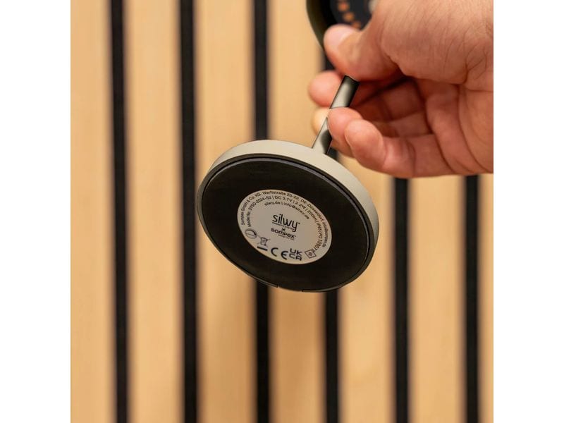 Silwy Tischleuchte Magnet-Leuchte Monaco Sand inkl. Platzset