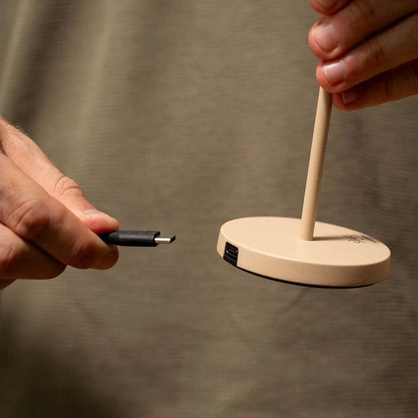 Silwy Tischleuchte Magnet-Leuchte Monaco Sand inkl. Platzset