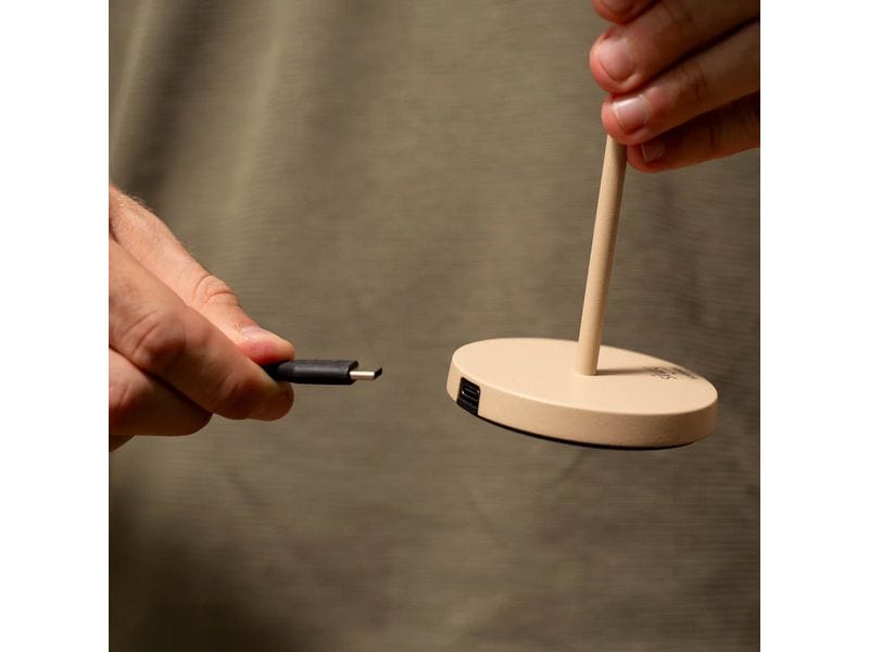 Silwy Tischleuchte Magnet-Leuchte Monaco Sand inkl. Platzset