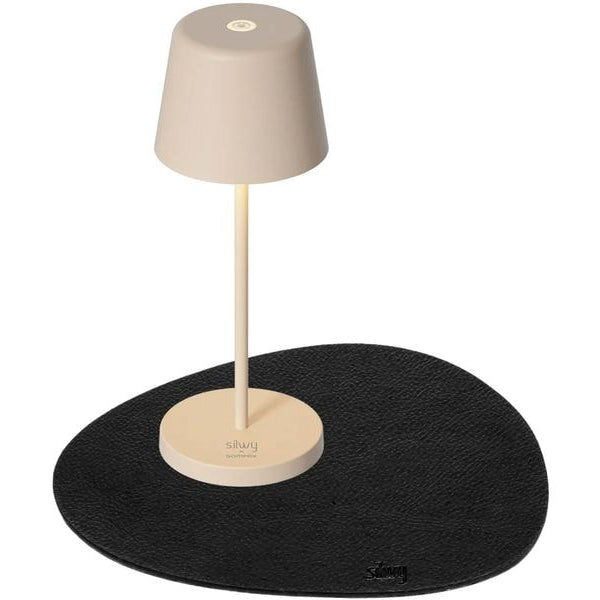 Silwy Tischleuchte Magnet-Leuchte Monaco Sand inkl. Platzset