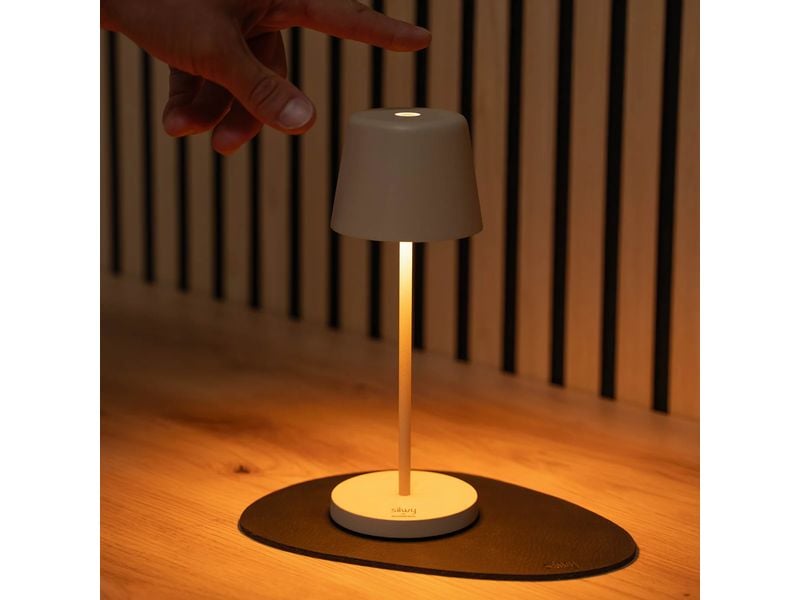 Silwy Tischleuchte Magnet-Leuchte Monaco Sand inkl. Platzset