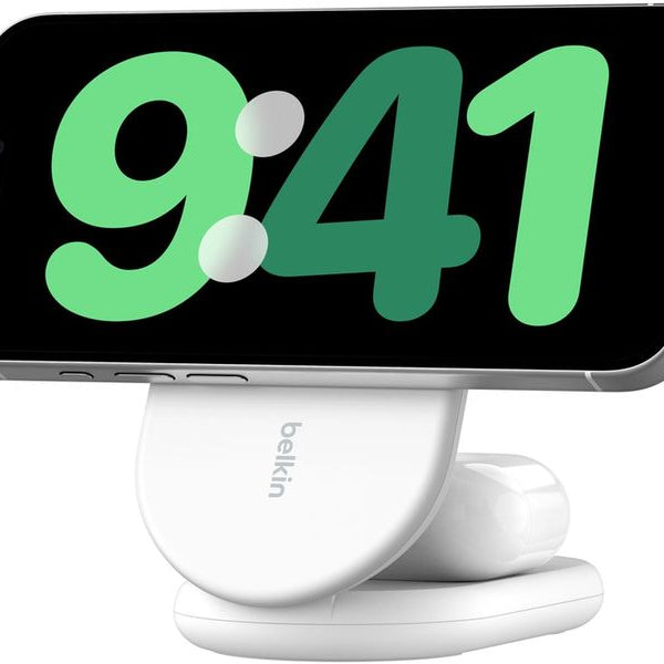 Belkin Wireless Charger Boostcharge klappbar Weiss inkl. Netzteil