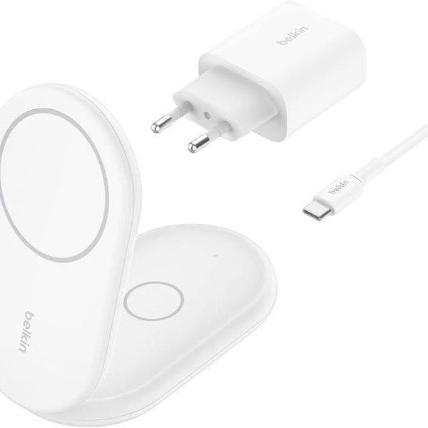 Belkin Wireless Charger Boostcharge klappbar Weiss inkl. Netzteil