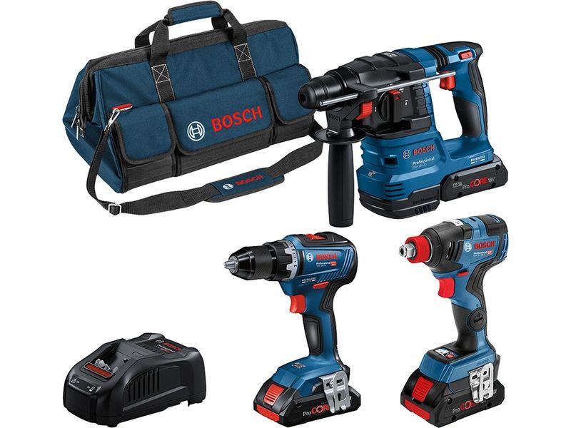 Bosch Professional Akku-Werkzeugset 18 V Combo Kit