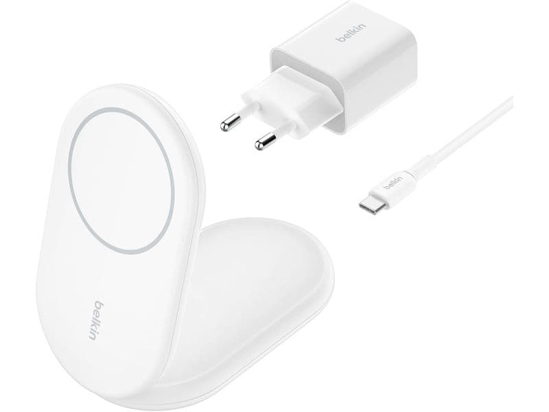 Belkin Wireless Charger Boostcharge klappbar Weiss inkl. Netzteil
