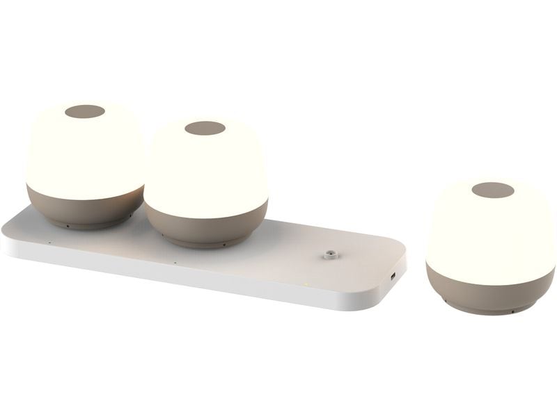 Schönenberger Tischleuchte MoveGlow 3er Set, Sand