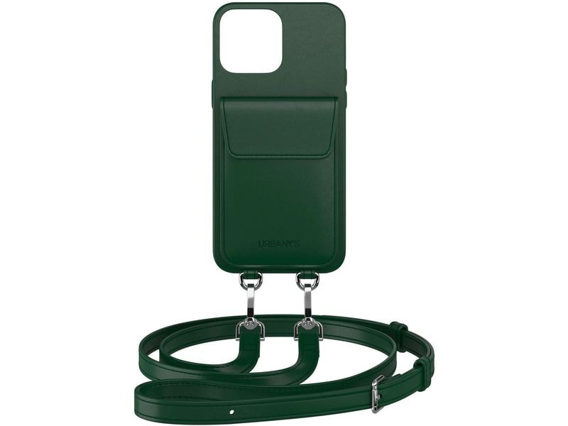 Urbany's Necklace Case Handekette+ iPhone 16 Racing Green