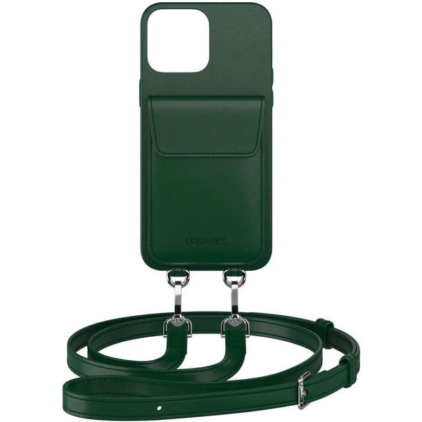 Urbany's Necklace Case Handekette+ iPhone 16 Pro Racing Green