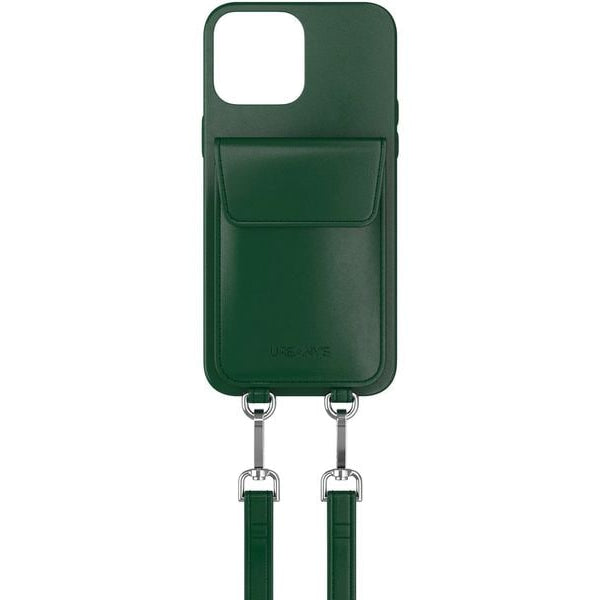 Urbany's Necklace Case Handekette+ iPhone 16 Racing Green