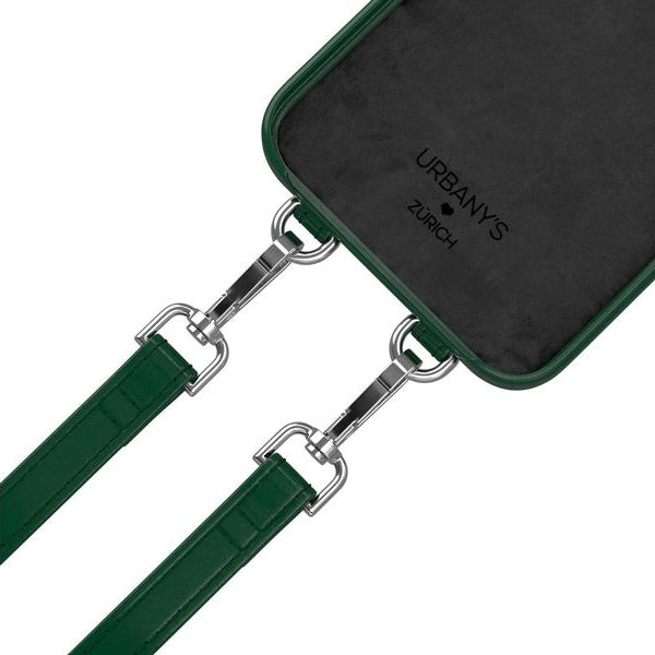 Urbany's Necklace Case Handekette+ iPhone 16 Pro Max Racing Green