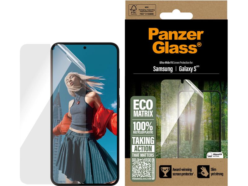 Panzerglass Displayschutz Ultra Wide Fit Eco Matrix Galaxy S25