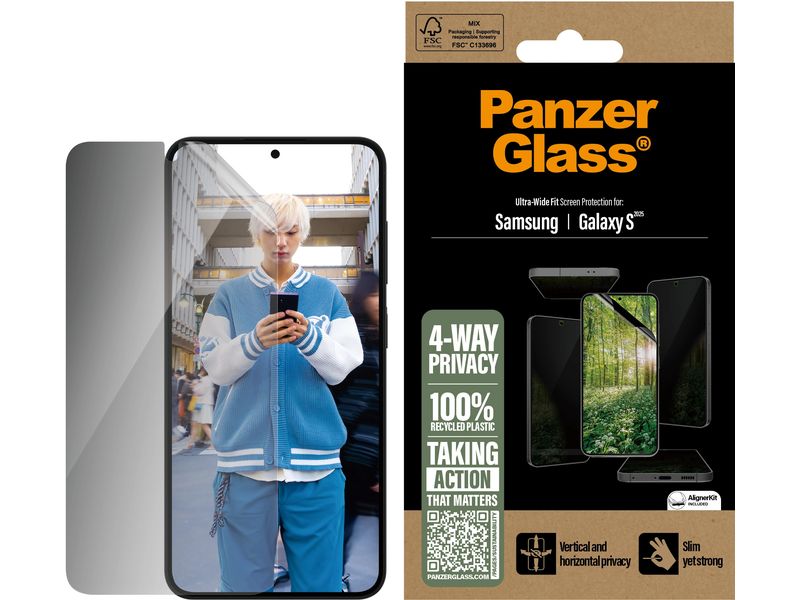 Panzerglass Displayschutz Ultra Wide Fit UWF Eco Matrix Galaxy S25