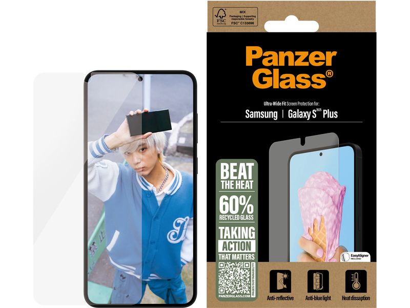 Panzerglass Displayschutz Ultra Wide Fit All-in-One Galaxy S25+