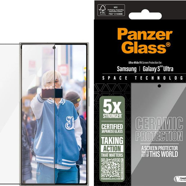 Panzerglass Displayschutz Ultra Wide Fit Galaxy S25 Ultra Ceramic