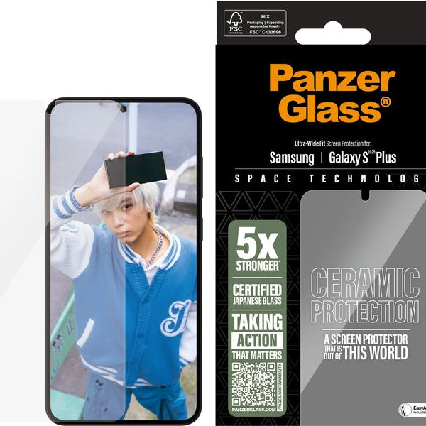 Panzerglass Displayschutz Ultra Wide Fit Galaxy S25+ Ceramic