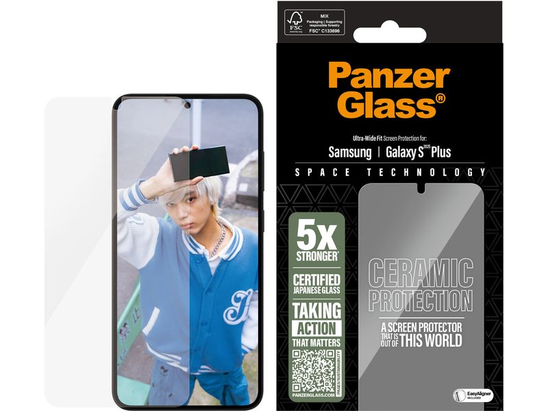 Panzerglass Displayschutz Ultra Wide Fit Galaxy S25+ Ceramic