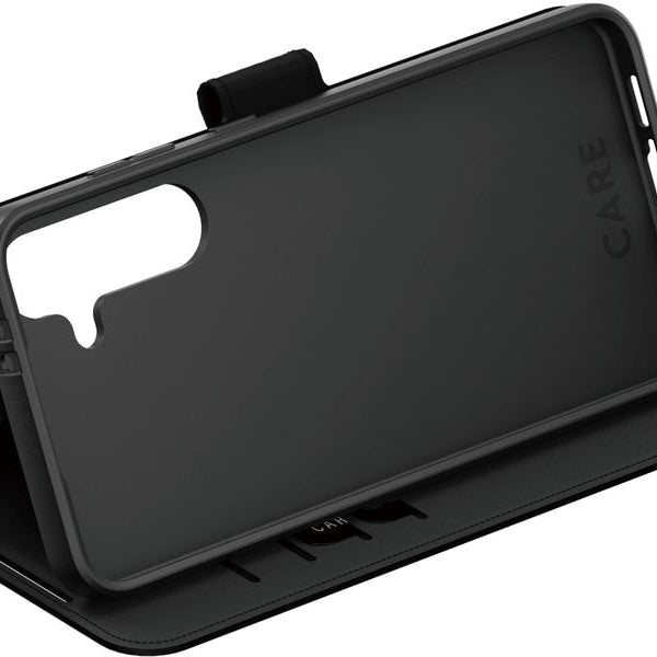 CARE Back Cover Wallet Case Kickstand Galaxy S25+ Schwarz