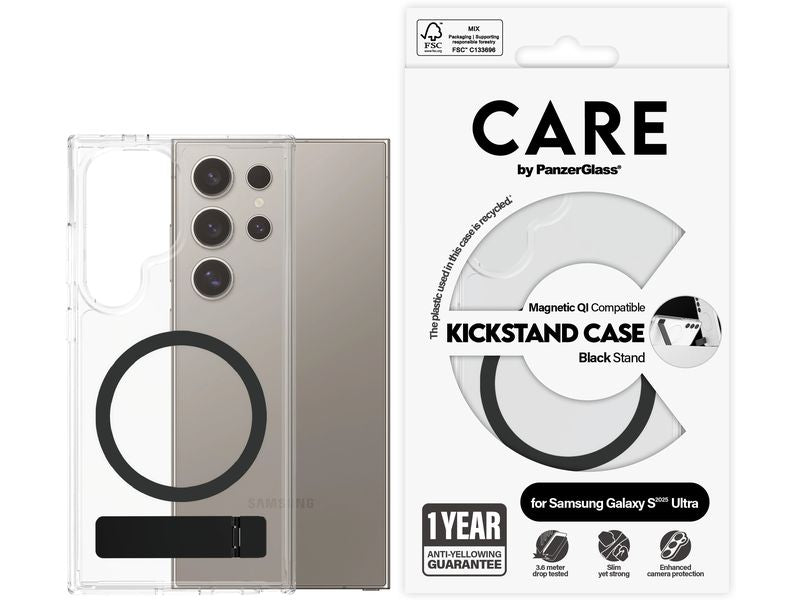 CARE Back Cover Feature Kickstand Galaxy S25 Ultra Schwarz