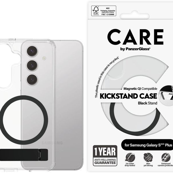 CARE Back Cover Feature Kickstand Galaxy S25+ Schwarz
