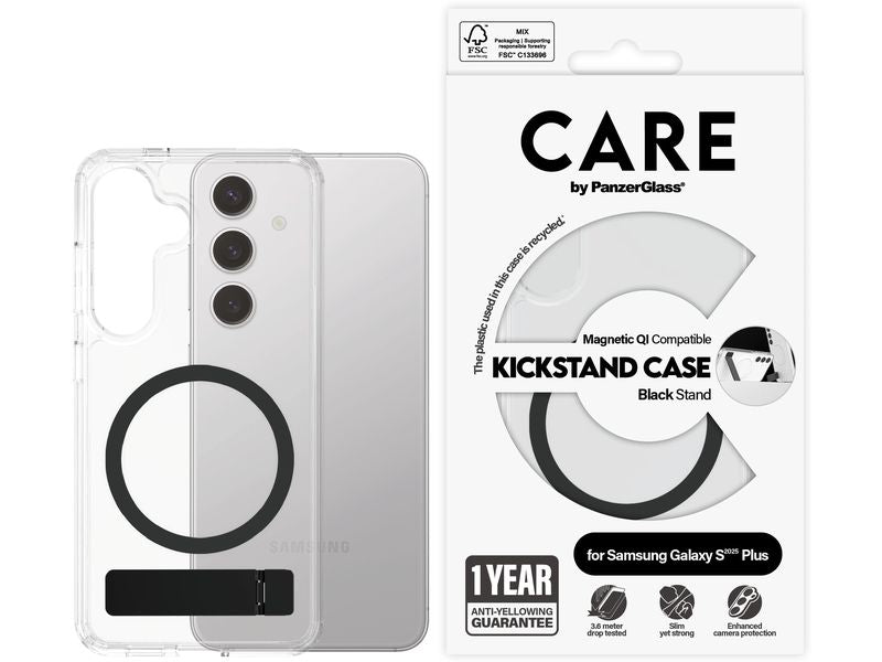 CARE Back Cover Feature Kickstand Galaxy S25+ Schwarz