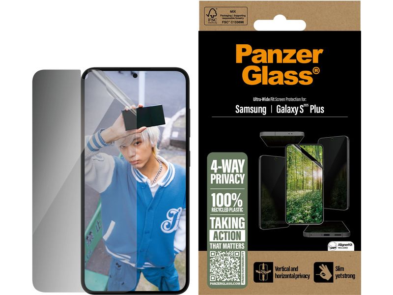 Panzerglass Displayschutz Ultra Wide Fit UWF Eco Matrix Galaxy S25+