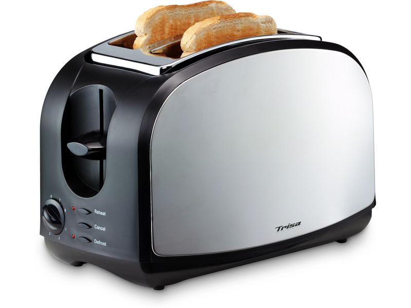 Trisa Toaster Crispy Toast Schwarz/Silber