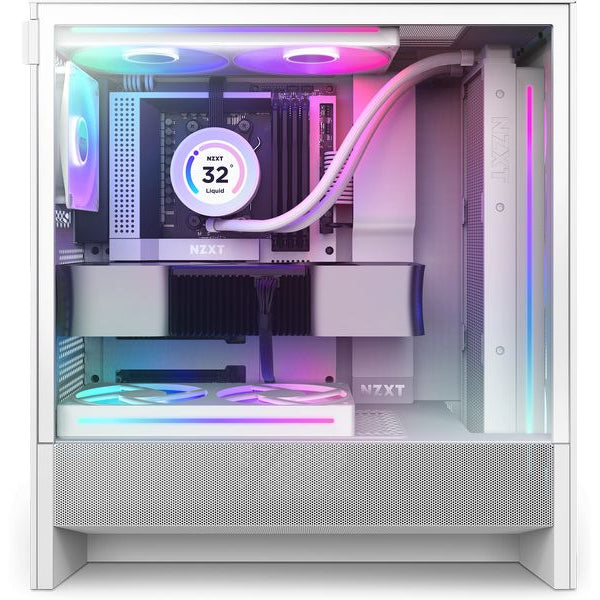 NZXT PC-Gehäuse H5 Flow RGB Weiss