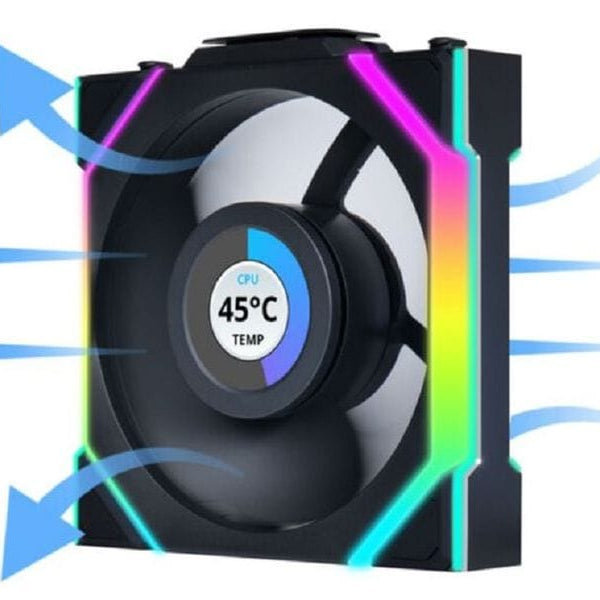 Lian Li PC-Lüfter UNI FAN SL 120 Reverse Blade Schwarz