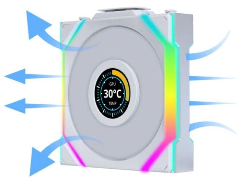 Lian Li PC-Lüfter UNI FAN SL 120 Reverse Blade Weiss