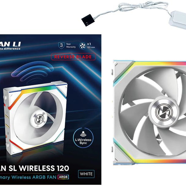 Lian Li PC-Lüfter UNI FAN SL 120 Reverse Blade Weiss