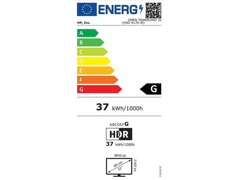 HP Monitor Omen Transcend 32 9R181E9