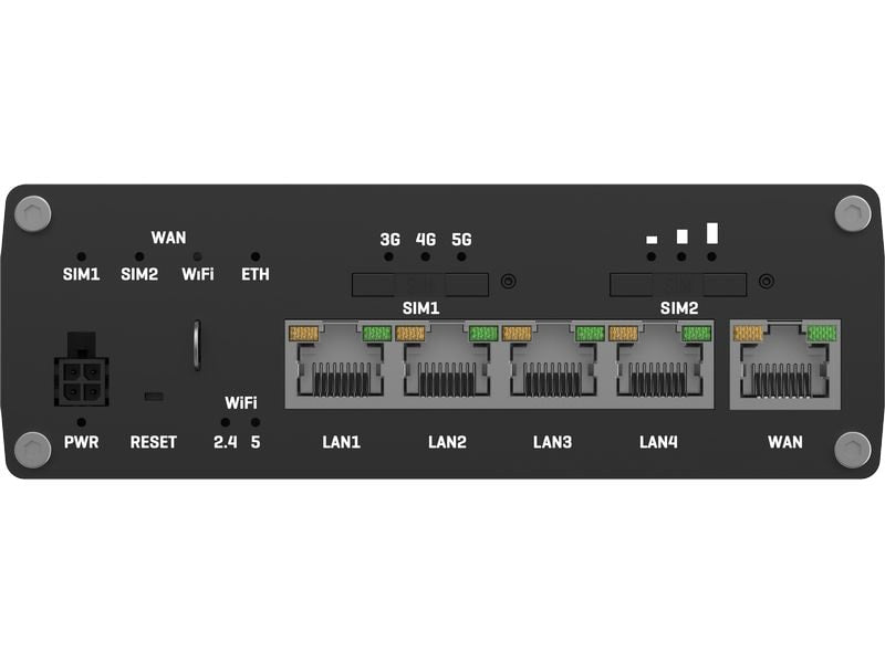 Teltonika 5G-Router RUTM51 2Gbps 5G, 600Mbps 4G, WiFi-5, 5x GEm 2x Sim