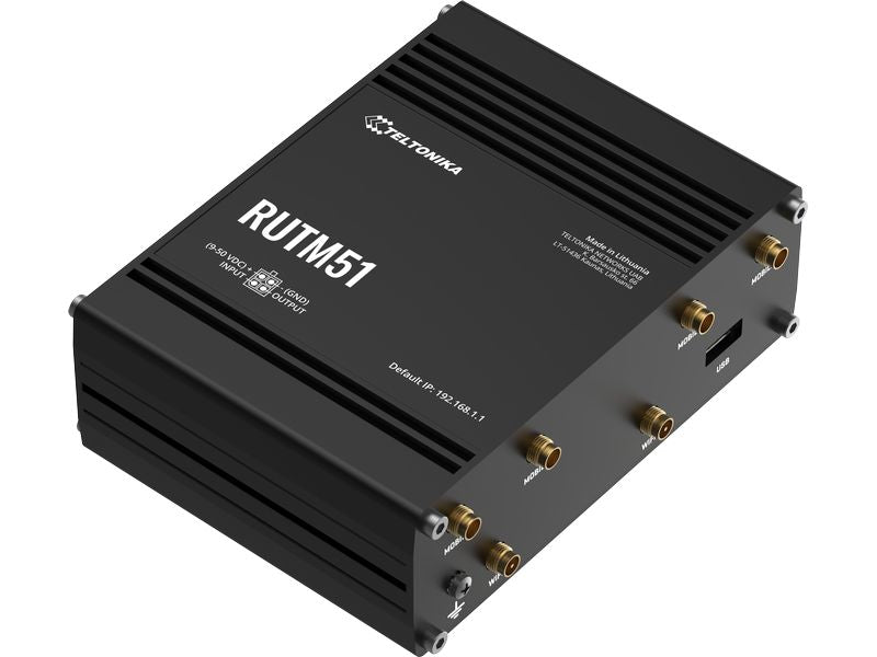 Teltonika 5G-Router RUTM51 2Gbps 5G, 600Mbps 4G, WiFi-5, 5x GEm 2x Sim
