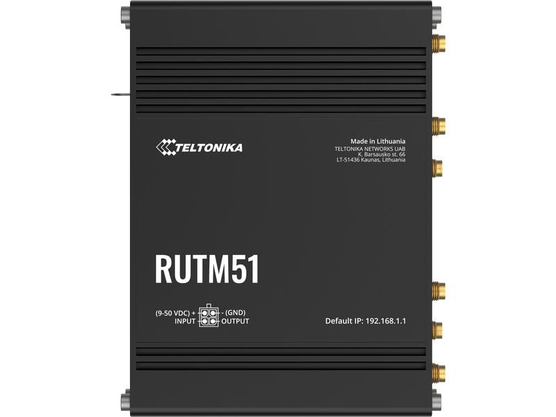 Teltonika 5G-Router RUTM51 2Gbps 5G, 600Mbps 4G, WiFi-5, 5x GEm 2x Sim