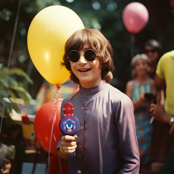 OTL Mikrofon Sonic PopSing Karaoke Blau