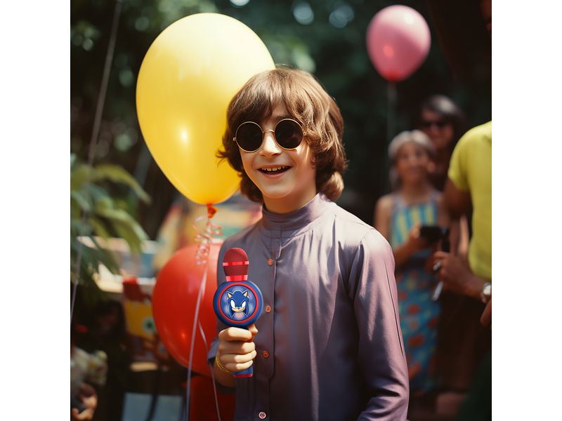 OTL Mikrofon Sonic PopSing Karaoke Blau