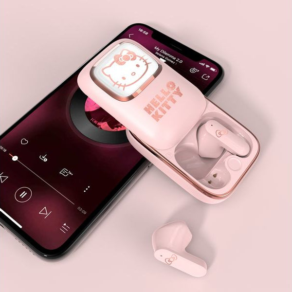 OTL True Wireless In-Ear-Kopfhörer Hello Kitty Slide Rosa