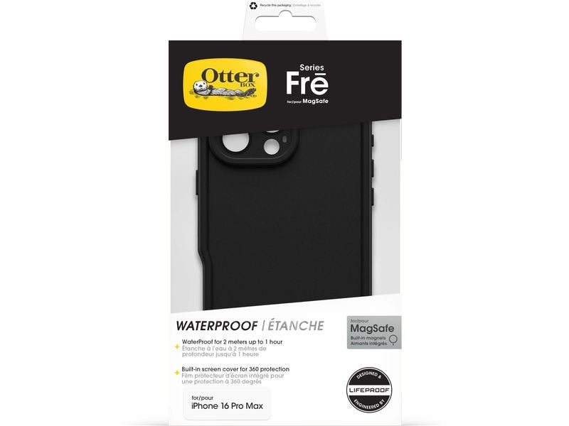 Otterbox Back Cover Fre iPhone 16 Pro Max Schwarz