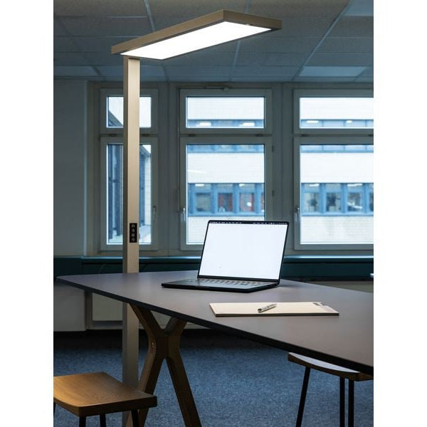office focus Bürostehleuchte HCL LED 100 W, Grau