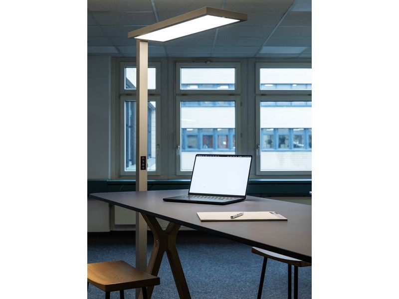 office focus Bürostehleuchte HCL LED 100 W, Grau