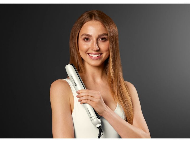 Trisa Haarglätter Steam Style Pro Weiss