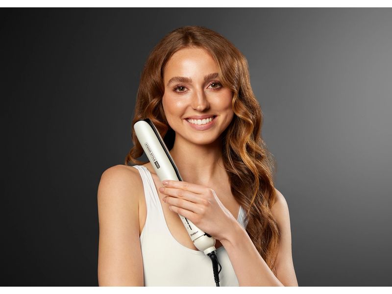 Trisa Haarglätter Steam Style Pro Weiss