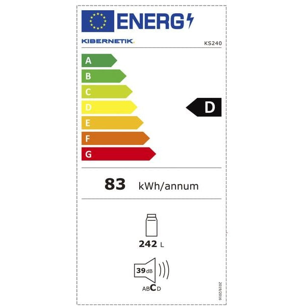 Kibernetik Kühlschrank KS240L01 Rechts/Wechselbar
