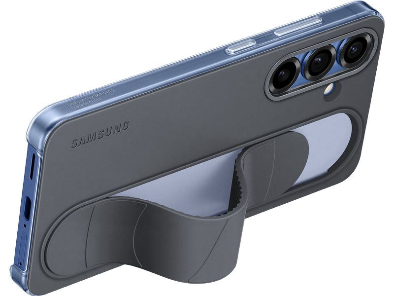 Samsung Back Cover Standing Grip Galaxy S25 Schwarz