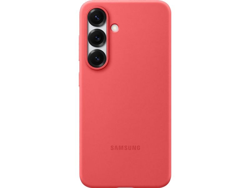 Samsung Back Cover Silicone Galaxy S25 Rot
