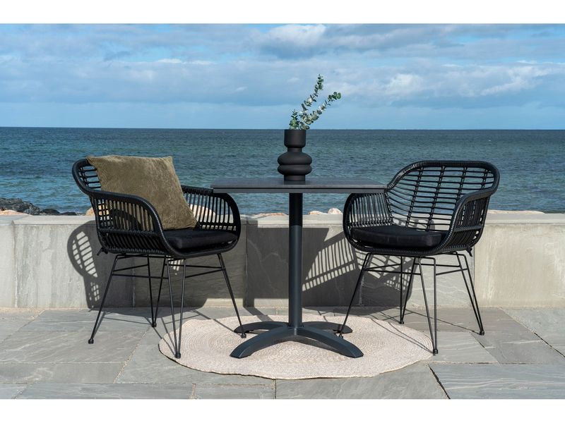 House Nordic Gartentisch Schwarz/Grau